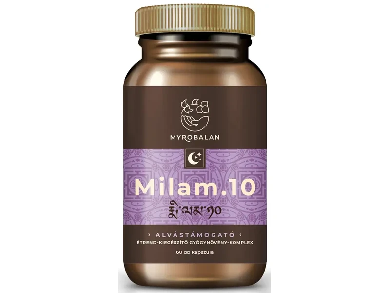 Myrobalan Milam.10 pihentető alvás gyógynövény-komplex 60db