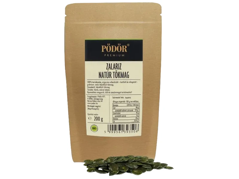 Pödör Zalariz Natúr Tökmag 200 g