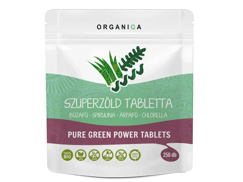 Organiqa BIO Szuperzöld tabletta 250 db