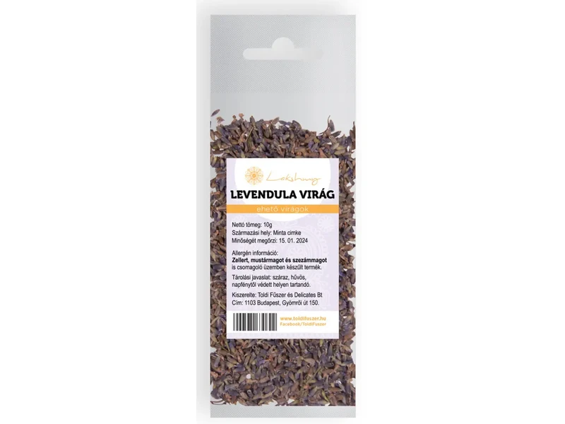 Levendula virág egész 10g