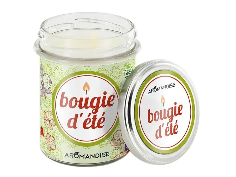 SUMMER – Citronella-Geránium szúnyogriasztó aromagygyertya - 30 h