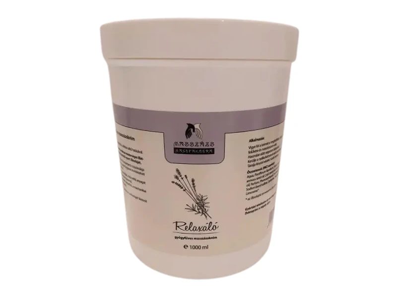 Masszázs Manufaktúra Relaxáló gyógyfüves masszázskrém 1000ml