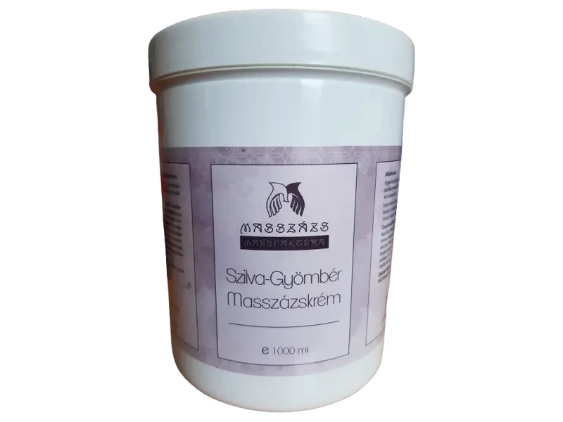 Masszázs Manufaktúra Szilva-Gyömbér masszázskrém (paraffin bázisú) 1000ml