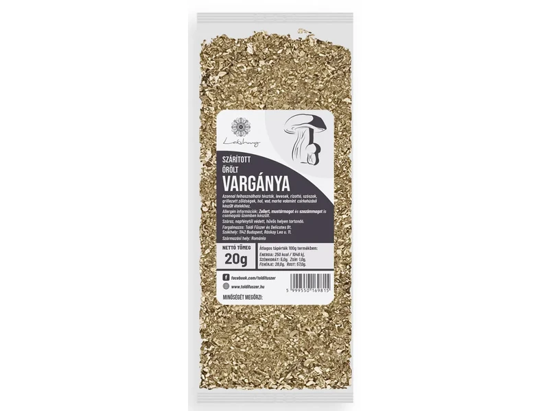 Szárított vargánya őrölt 20g