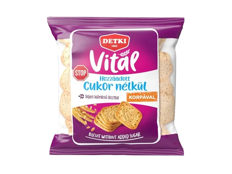 Detki Vitál CukorStop Háztartási keksz 180g