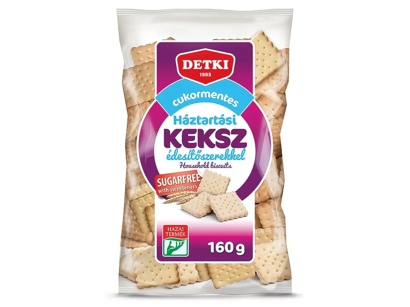 Detki Cukormentes háztartási keksz édesítőszerekkel 160g