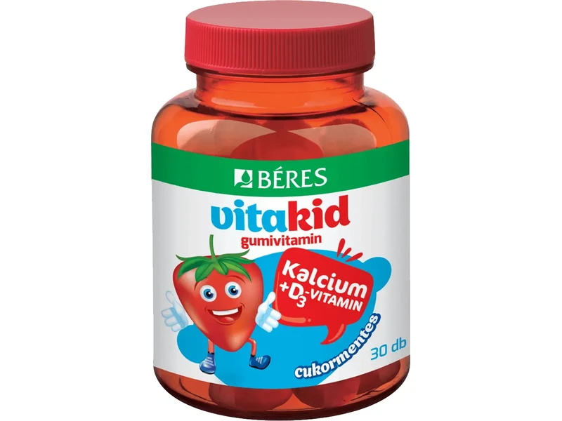 Béres Vitakid Kalcium + D3- vitamin gumitabletta 30db