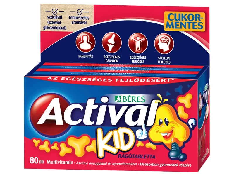 Béres Actival Kid rágótabletta 80 db
