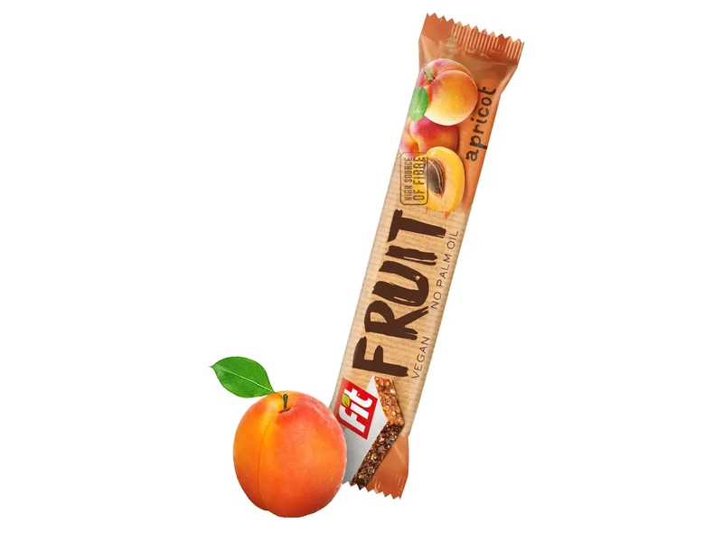 VEGAN FIT FRUIT sárgabarackos müzli szelet 23g