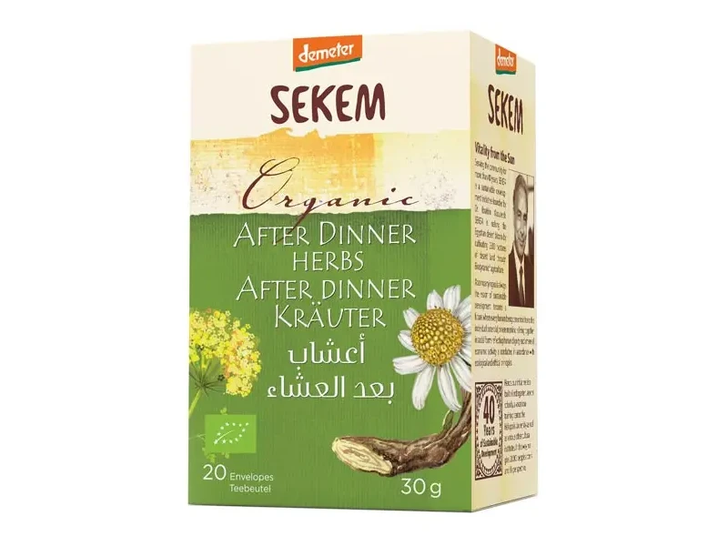 Sekem biodinamikus Demeter Étkezés utáni tea 20 x 1,5g
