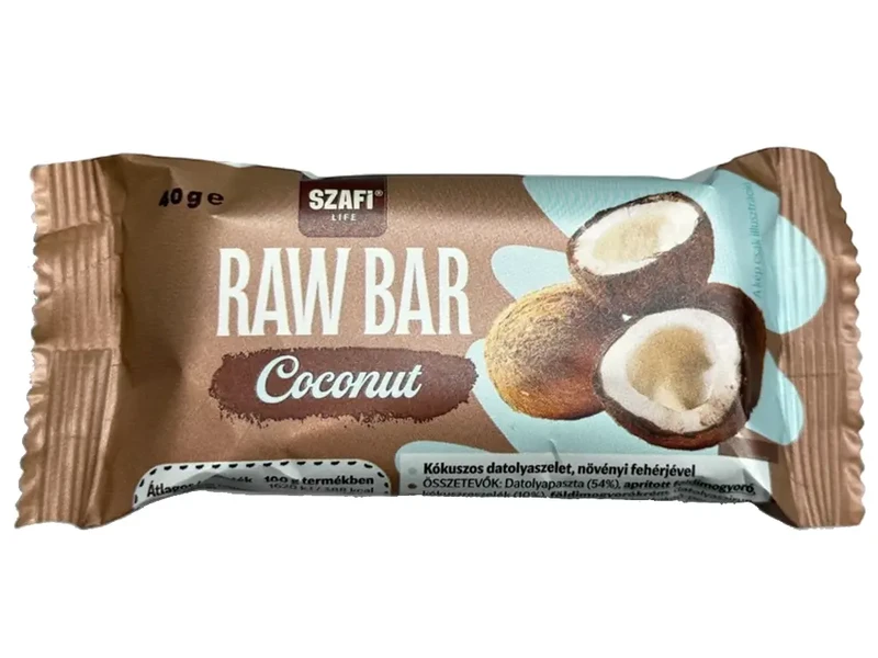 Szafi Life Proteines Raw Bar Coconut (gluténmentes) 40g