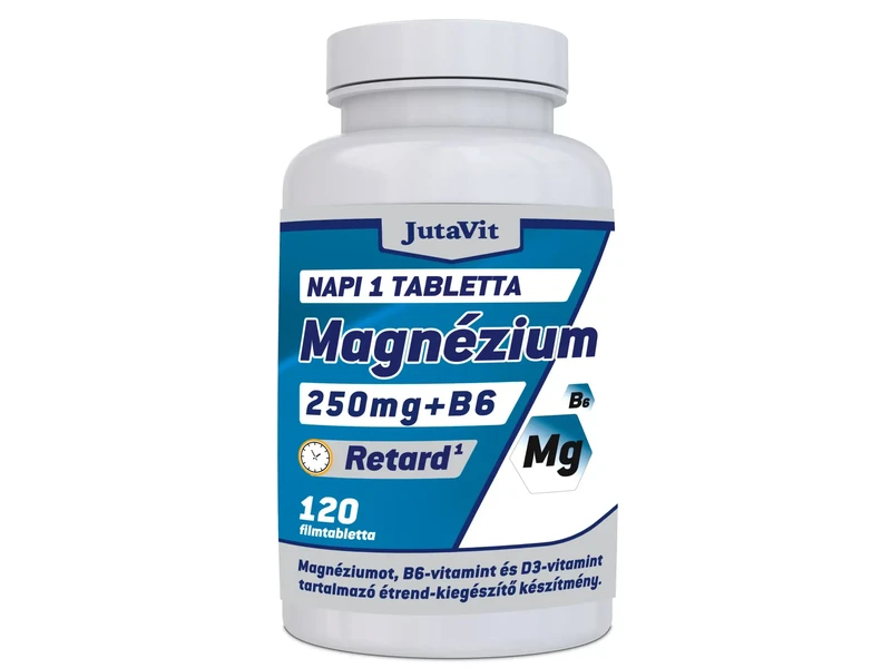 JutaVit Magnézium 250mg+B6+D3 RETARD 120db
