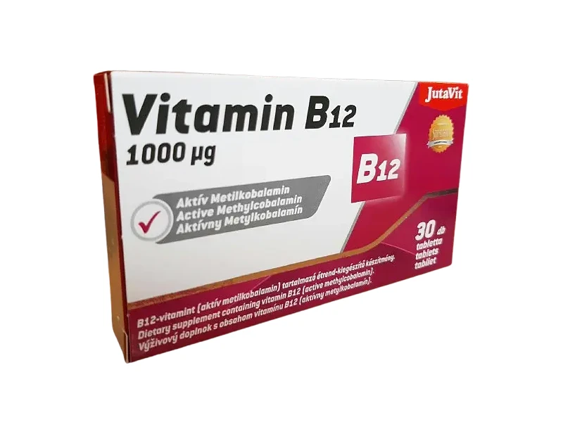 JutaVit B12-vitamin 1000µg Aktív Metilkobalamin 30db