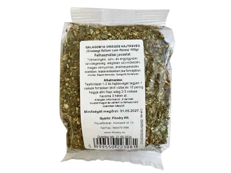Fitodry Galagonya Virágos Hajtásvég Tea 100 g