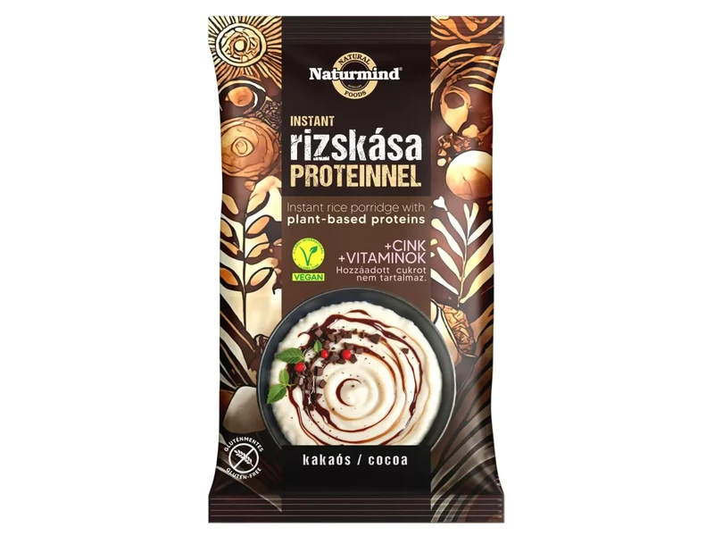 Naturmind Proteines Gluténmentes Instant rizskása - kakaós 44g