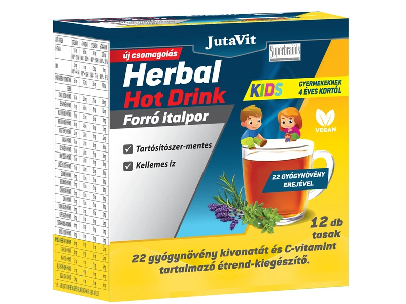 Jutavit Herbal Hot Drink KIDS Forró Italpor 12 tasak