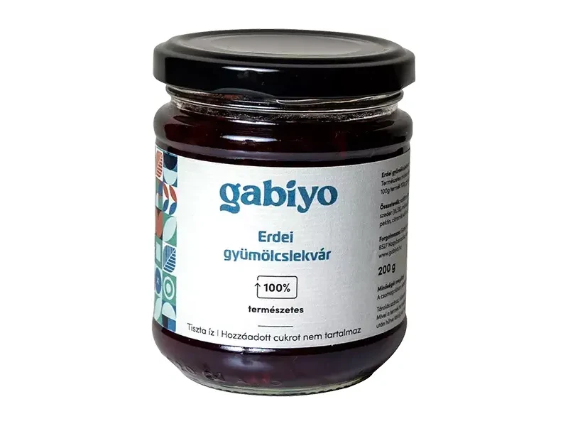 Gabiyo Erdei gyümölcslekvár (hozzáadott cukor nélkül) 200g