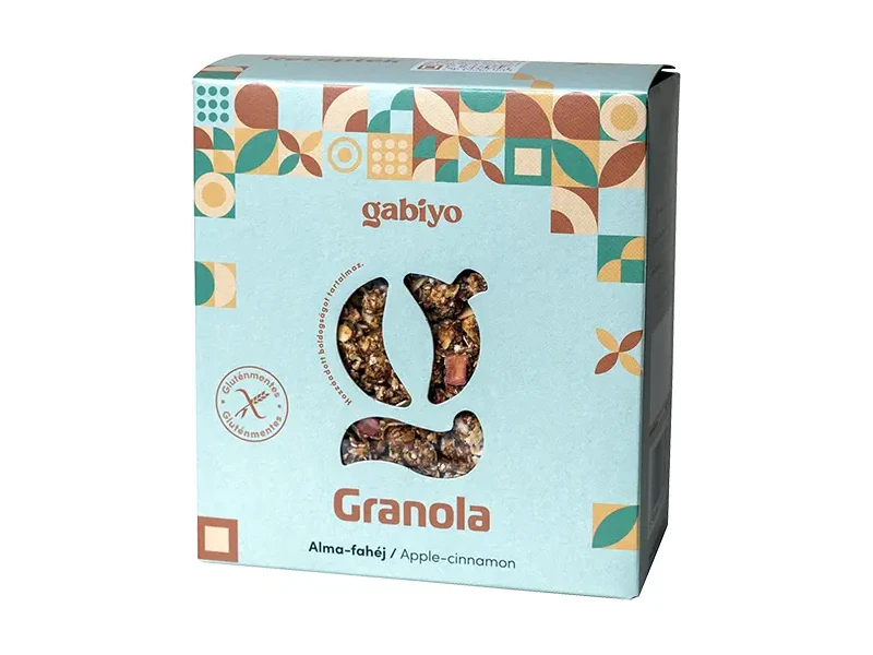 Gabiyo Gluténmentes Granola Alma-Fahéj (hozzáadott cukor nélkül) 275g