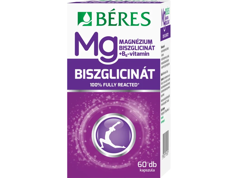 Béres Magnézium-biszglicinát + B6 kapszula 60 db