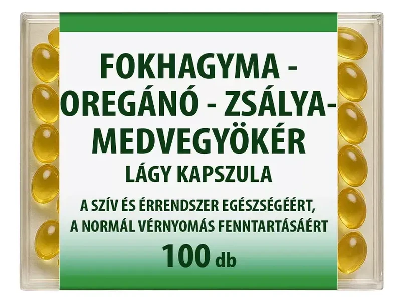Dr. Chen Fokhagyma-Oregánó-Zsálya-Medvegyökér kapszula 100 db