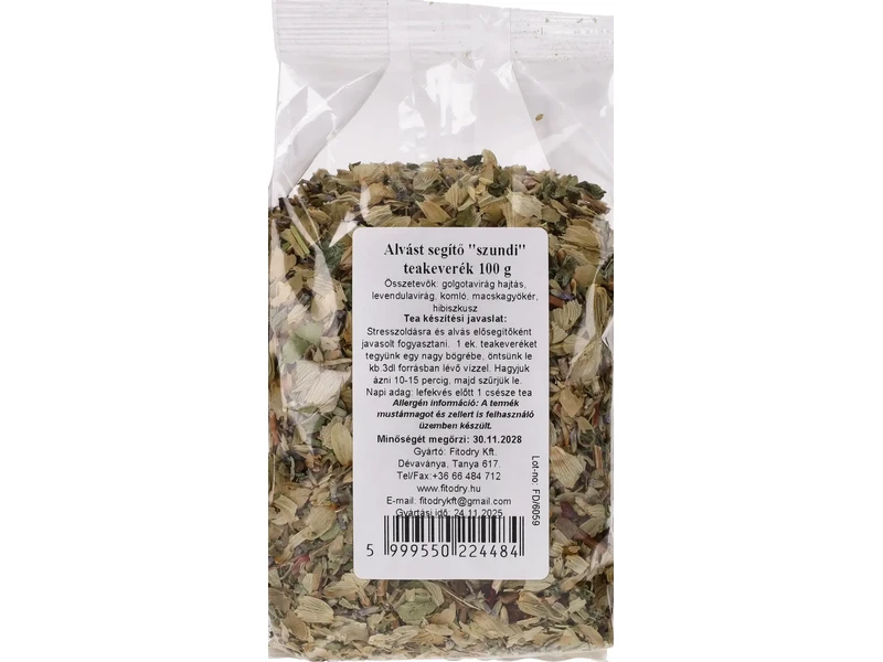 Fitodry Alvást segítő „Szundi” Teakeverék 100 g