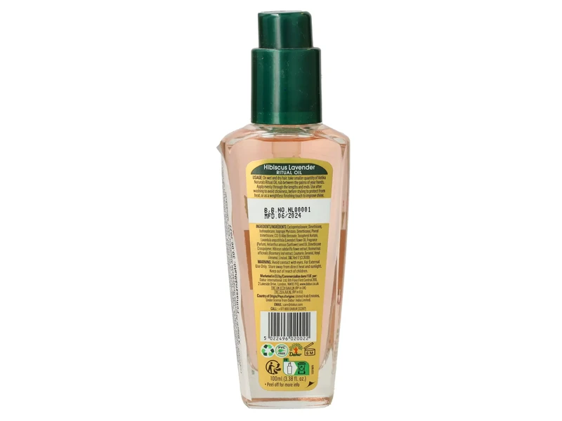 Dabur Vatika Naturals Ritual Hajápoló Olaj Hibiszkusszal és Levendulával 100 ml