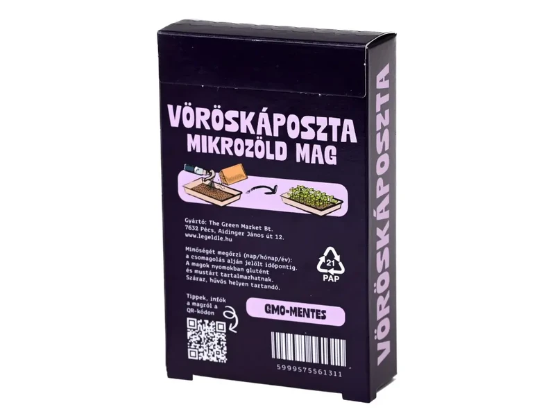 Legeldle Vöröskáposzta 30 g mikrozöld mag