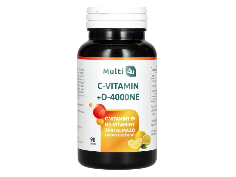 Multi 4U C 1000+D 4000 vitamin tabletta 90db