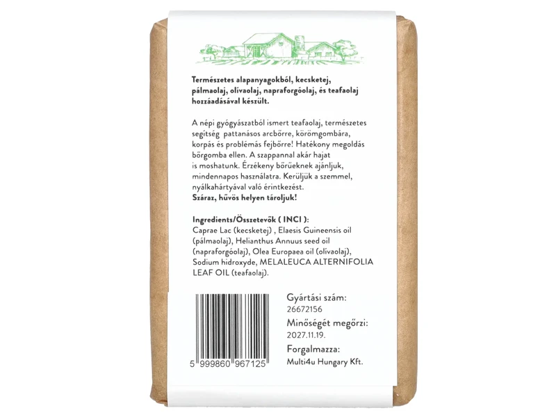 Multi 4U Countryside kecsketej szappan teafa olajjal 100g
