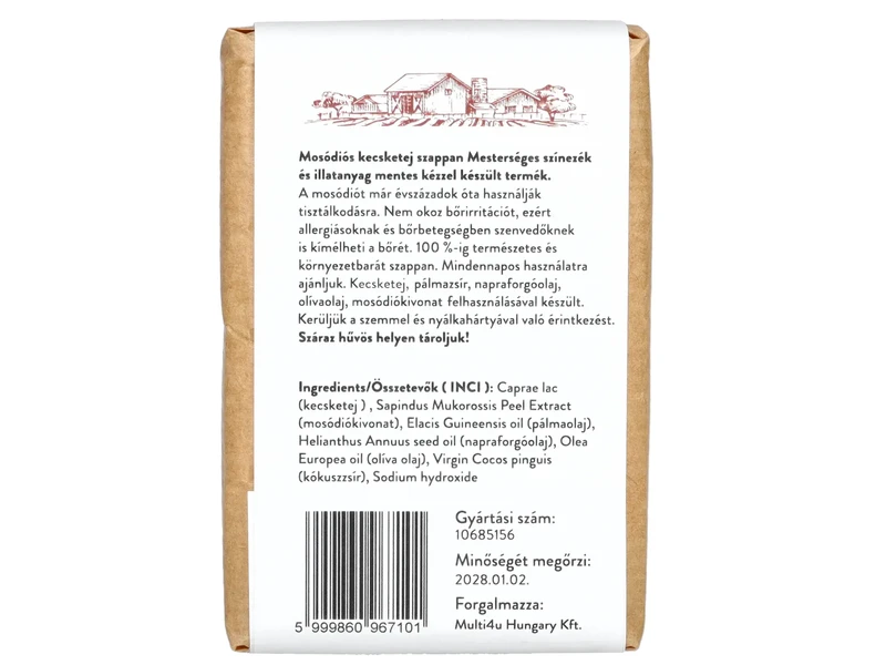 Multi 4U Countryside Mosódiós kecsketej szappan 100g