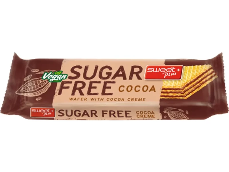 SWEET+PLUS SugarFree vegán ostya kakaós 24g