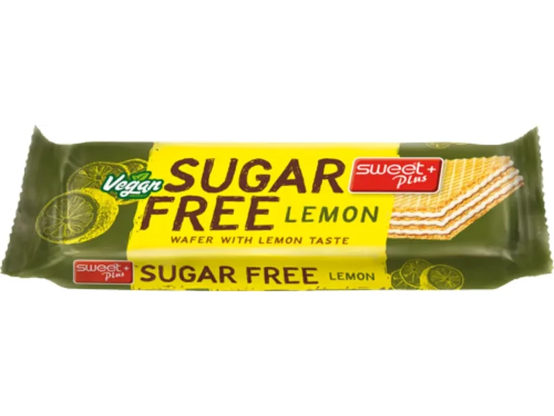 SWEET+PLUS SugarFree vegán ostya citromos 24g