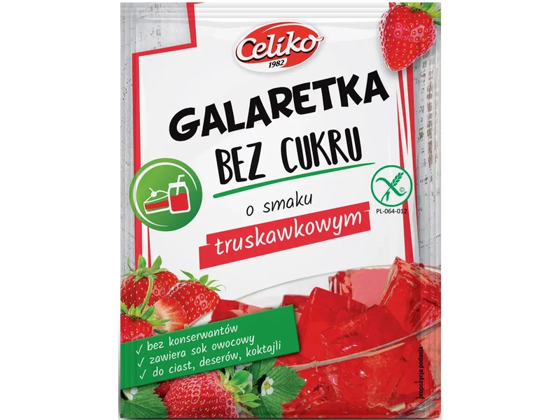 Celiko Gluténmentes tortazselé Cukormentes Eper 14g