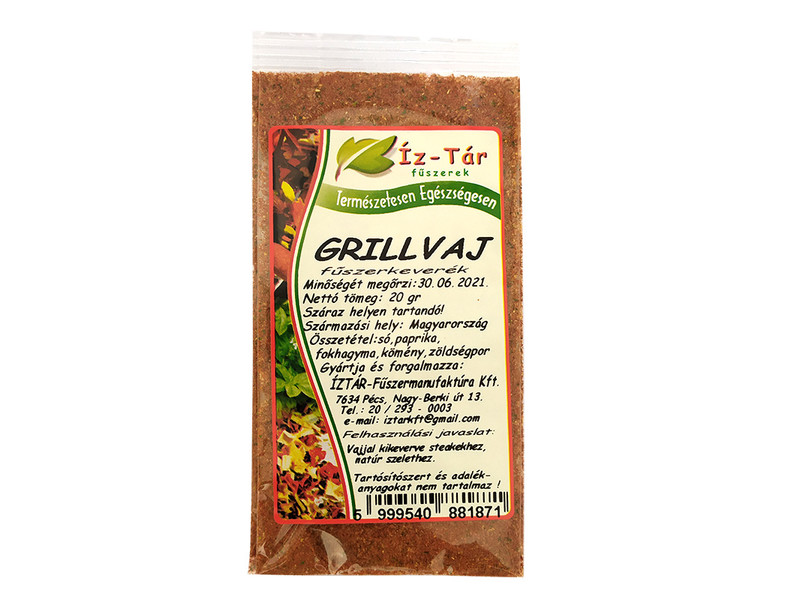Íz Tár grillvaj fűszerkeverék 20g