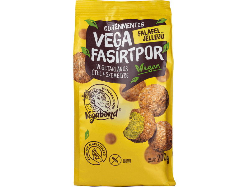 Vegabond Vega Fasírtpor, Gluténmentes, Falafel jellegű 200g
