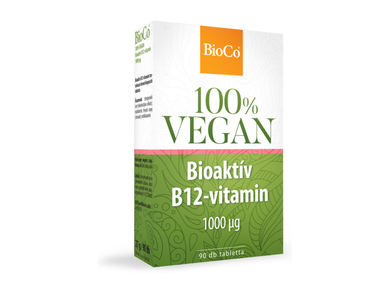 BioCo 100% VEGAN Bioaktív B12-vitamin 1000mcg 90db