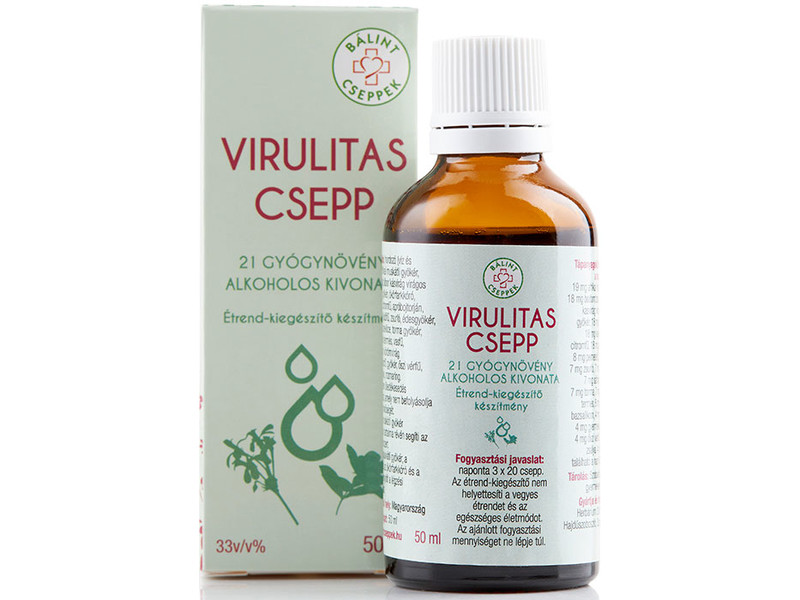 Bálint Virulitas csepp 50ml - Bodorrózsa tartalommal