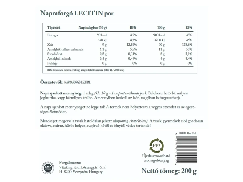 VK Lecitin doypack 200g