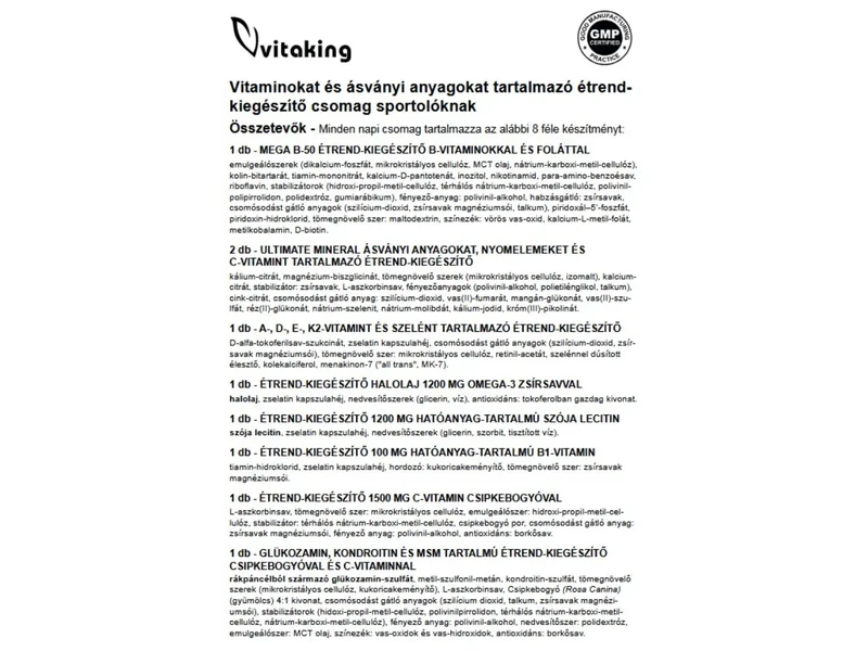 365 SPORT Multivitamin csomag 60db