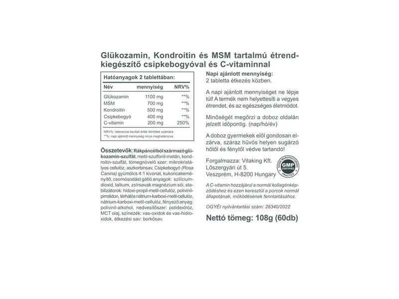 Vitaking Joint Formula 60db