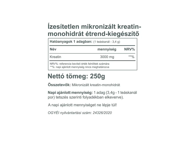 VK Kreatin Monohidrát 250g