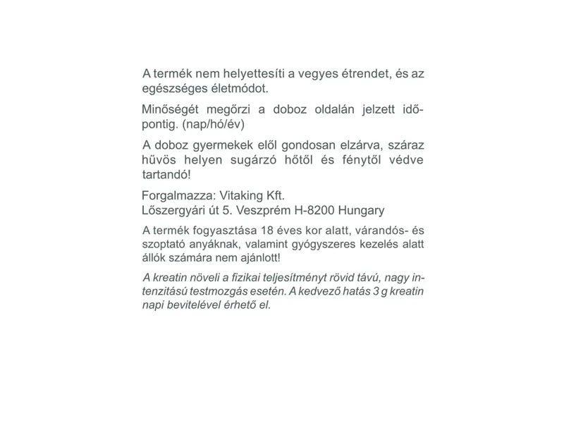 VK Kreatin Monohidrát 250g