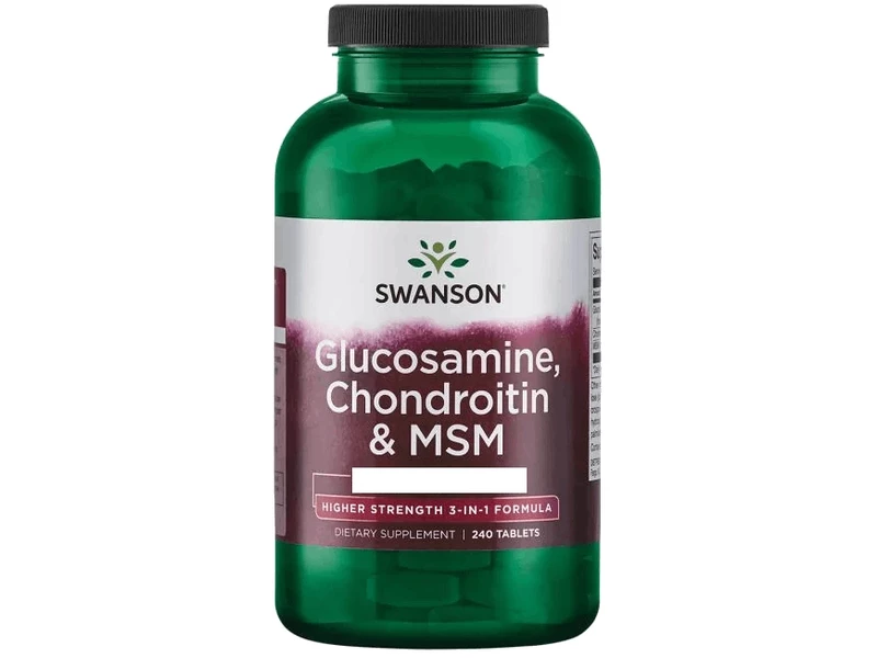 Swanson MSM, Glükozamin, Kondroitin Porcerősítő 120 db