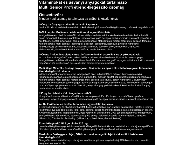 VK Multi Profi Senior havi csomag 30db