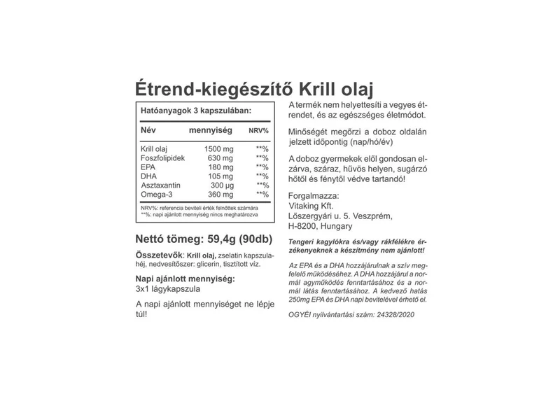 VK Vitakrill 500mg 90db
