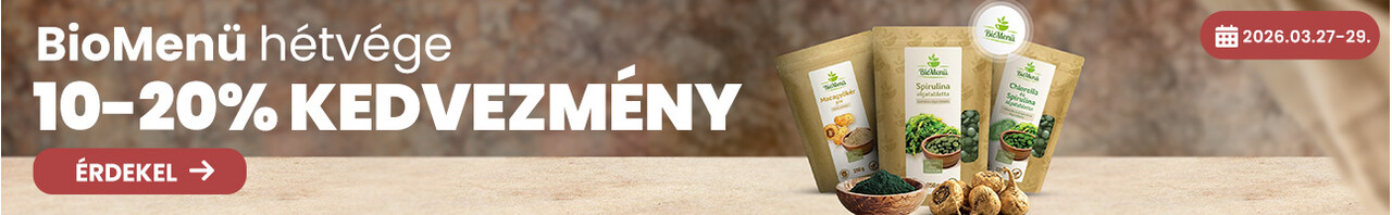 BioMenü Hétvége 2026. Március 27-29.