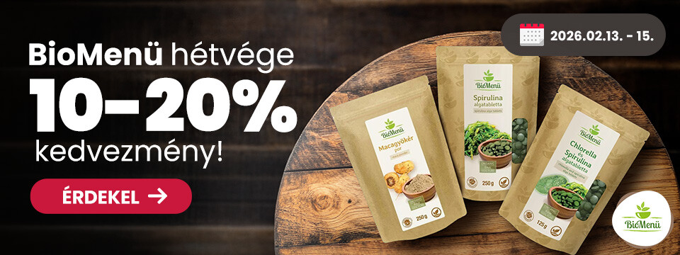 BioMenü Hétvége 2026. Február 13-15.
