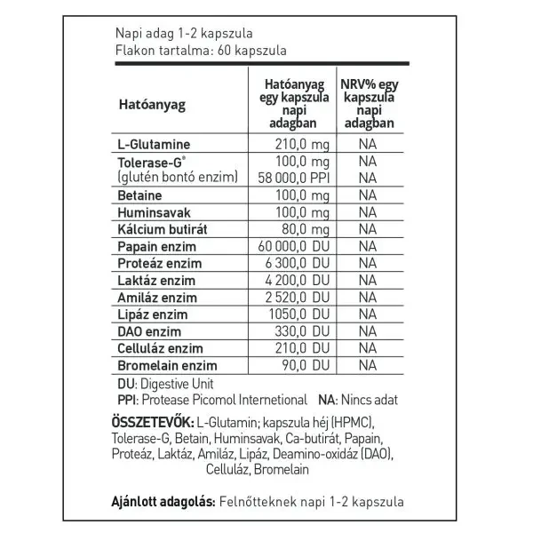 Hymato GluteNO vega kapszula Hymato GluteNO vega kapszula