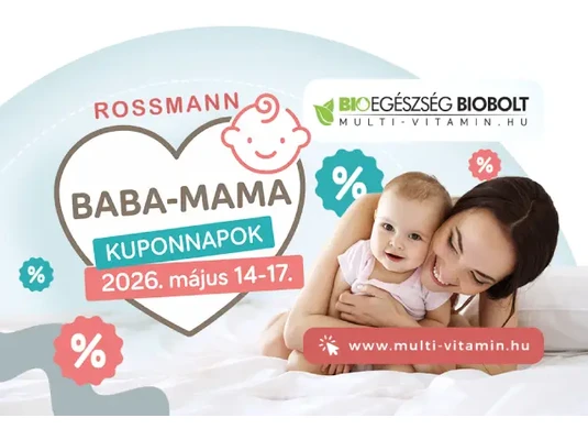 Képleírás: Rossmann Baba-Mama Kuponnapok 2026 hirdető plakát