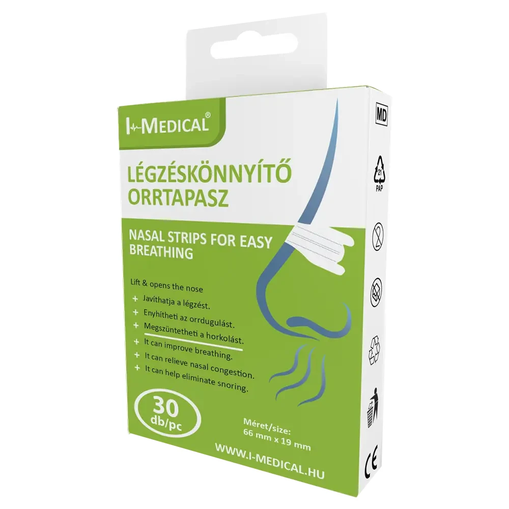 I-Medical 30db horkolásgátló, légzéskönnyítő orrtapasz